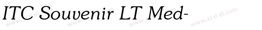 ITC Souvenir LT Med字体转换